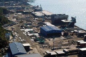 An Aerial view of one of the IHI Crawler Crane Manufacturing Facilities in Japan